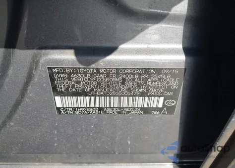 2016 Lexus Is 200T z USA, uszkodzony, nr VIN JTHBA1D28G5005479